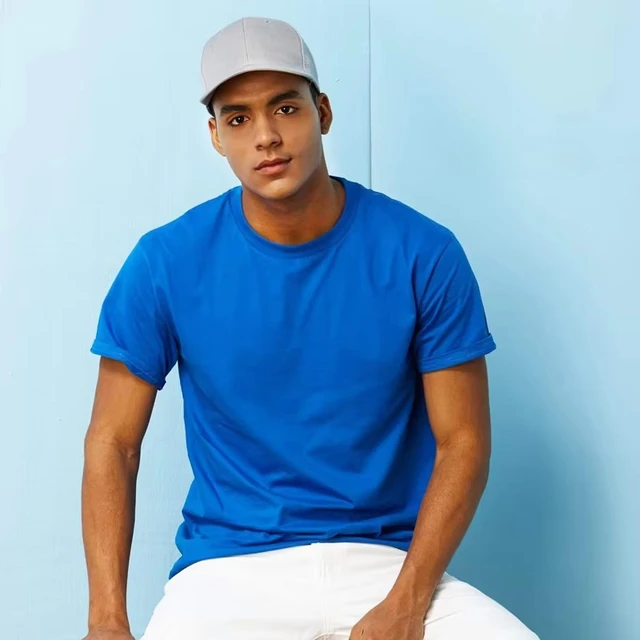 Europe Size 100% Cotton Men's T-Shirt O-Neck Solid Color Men T-shirt for Male T shirts Man Tops Tees Tshirt MRMT 2025 Brand New 2