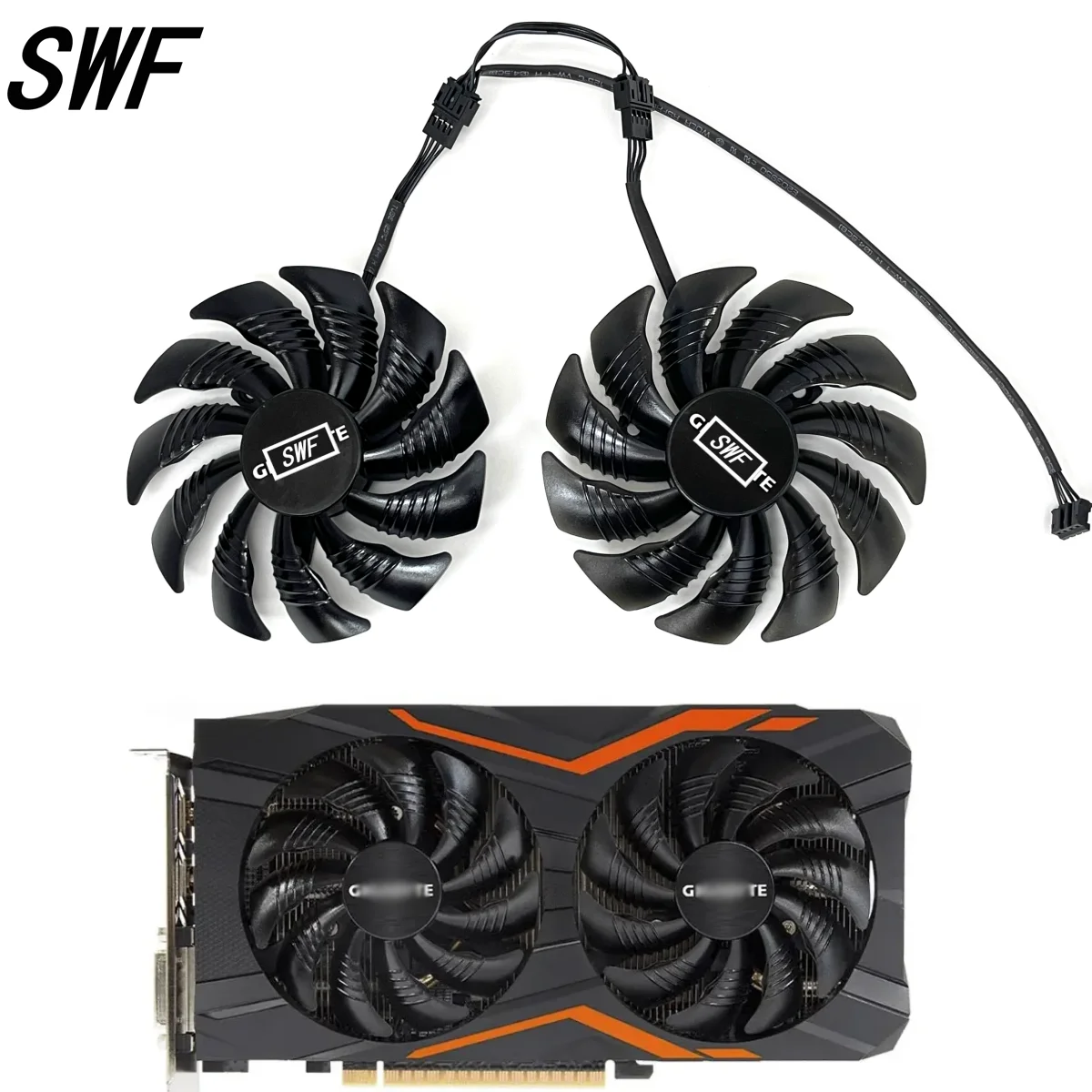 Ventilador De Tarjeta De Vídeo T129215SU De 95MM Para ASUS GTX 980 9070 780Ti R9 390X 390 290X