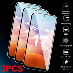 Crystal Clear Tempered Glass Screen Protector, 3 - Pack for Redmi 17 4G (3 Pieces Glass)