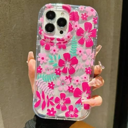 Flower Summer Pink Clear Airbag Shockproof Phone Case for Xiaomi 13T(13T Pro) (1)