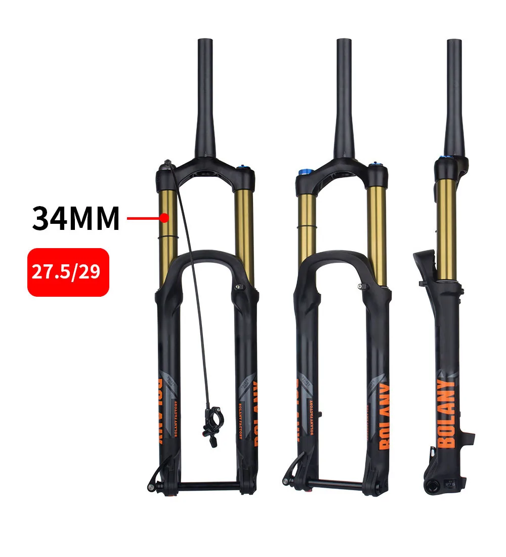 

Bike Air Suspension Fork 175mm Travel MTB Fork XC DH AM Down Hill Thru Axle Boost Fork Bicycle Rebound Adjustment Suspension