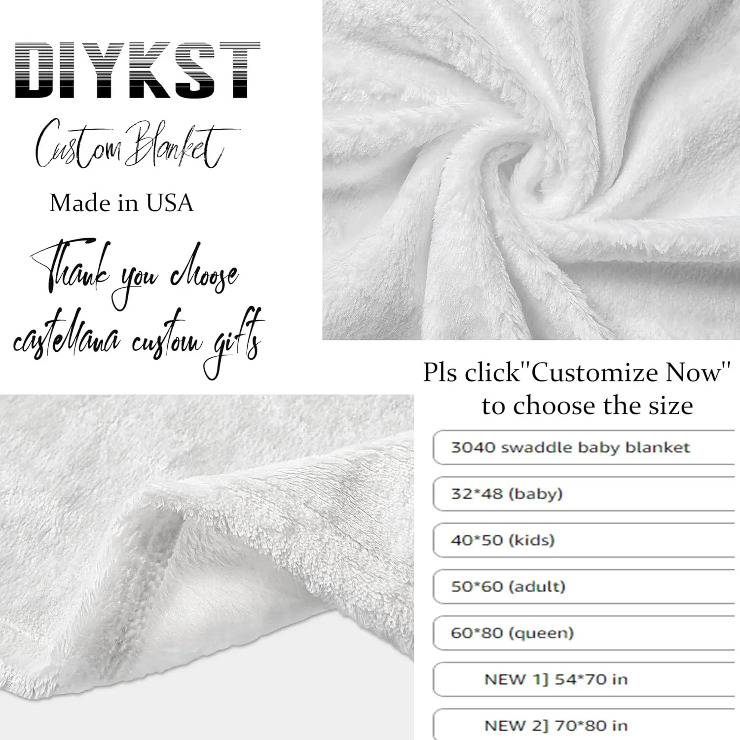 Custom Blanket With Photo Text Personalized Blanket Custom Gift Blanket Soft For Family Friends Father Mother Birthday Wedding 4