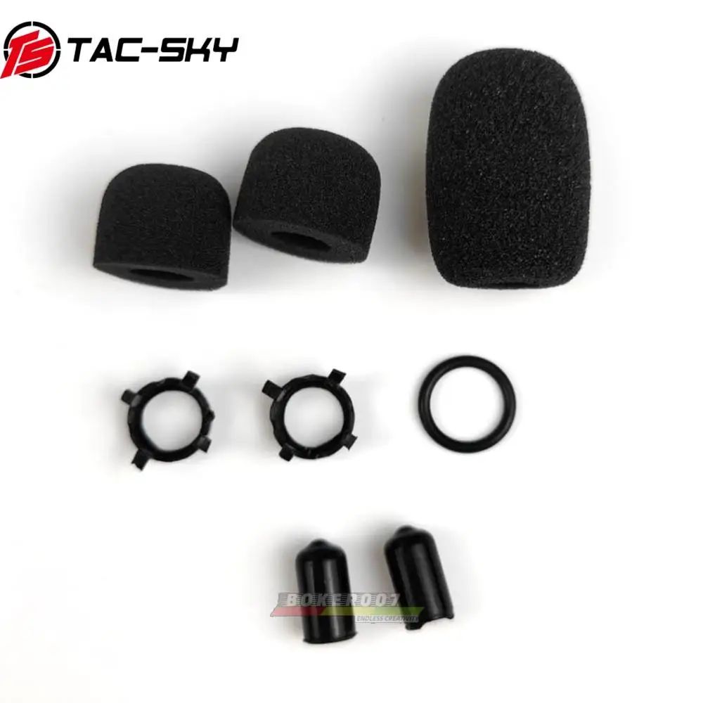 Tac-Sky Comtac III C3 C2 Pickup Noise Cancelling Tactical Headphone Microphone Sponge Replacement Accessories