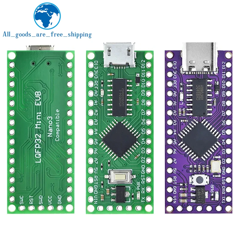TZT LGT8F328P-LQFP32 MiniEVB TYPE-C MICRO USB Compatible With ATMEGA328 ...