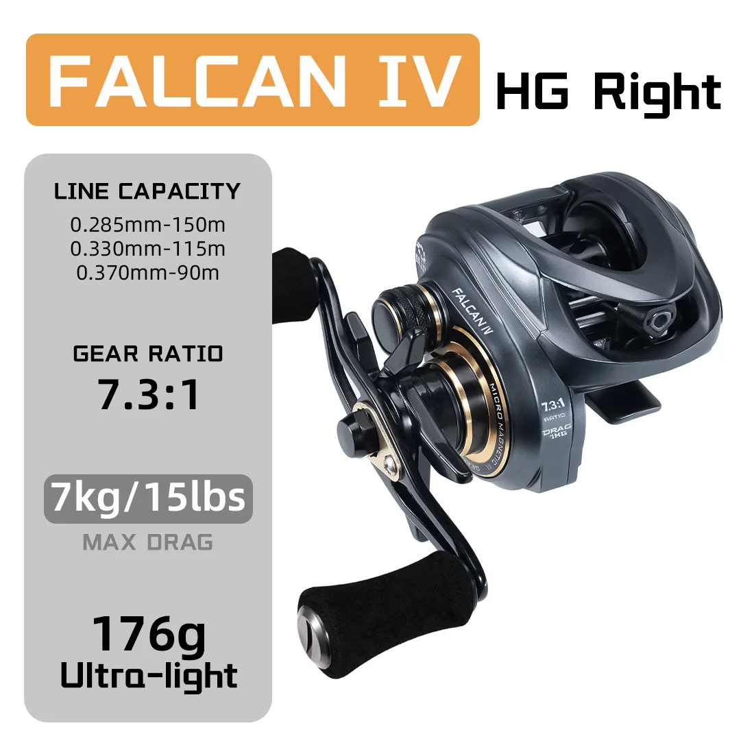 SeaKnight FALCAN ベイトリール 超軽量　高ギア比8.1 SeaKnight FALCAN ベイトリール 超軽量 高ギア比8.1 SeaKnight FALCAN