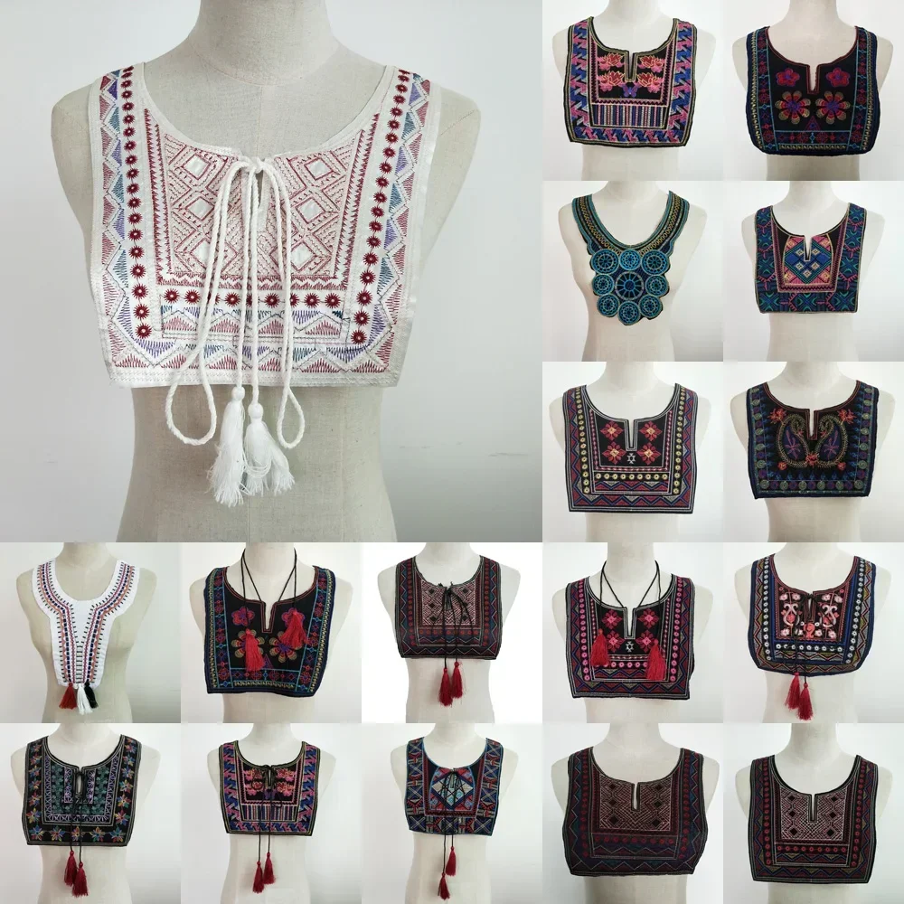 Lace Collar DIY Embroidery Ethnic Style Lace Neckline Decorative Clothes Neckline Accessories Decals