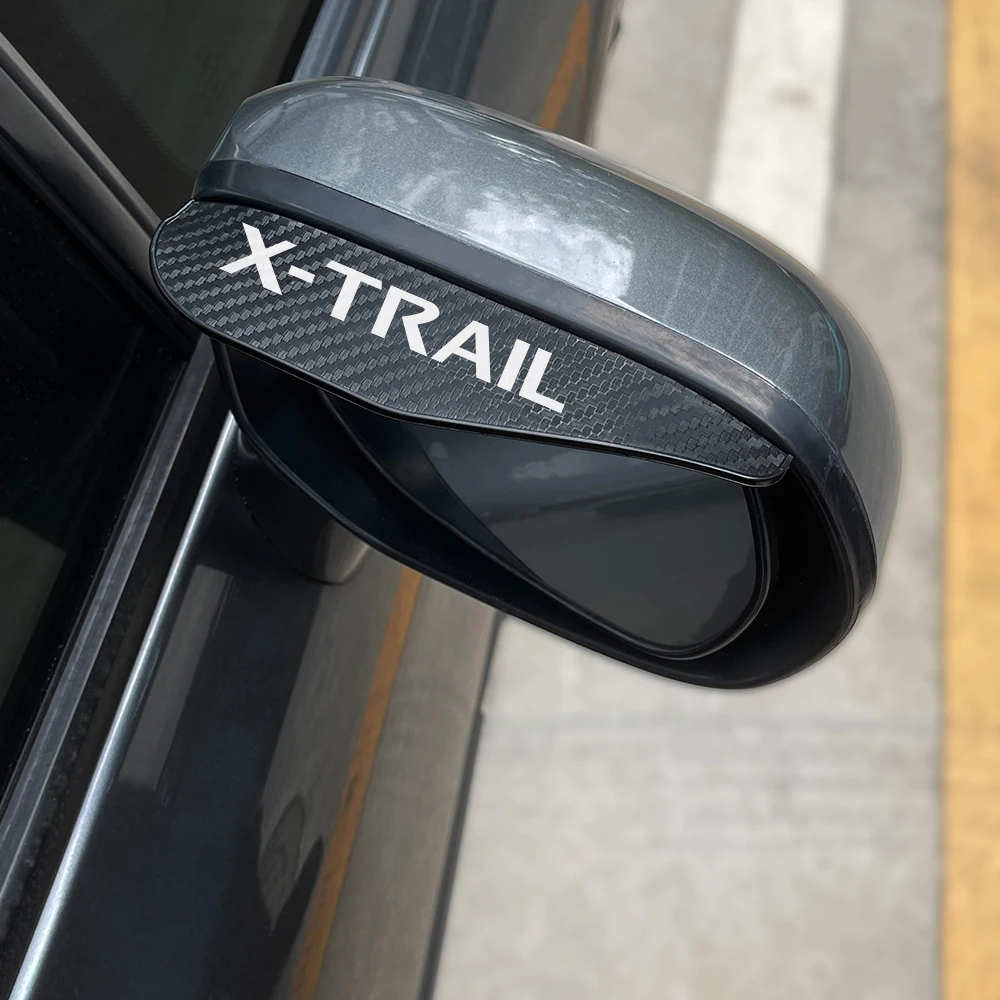 Car Rearview Mirror Rain Eyebrow Shield Cover Accessories For Nissan X-Trail T30 T31 2007-2015 T32 2014-T33 car rearview mirror visor rearview mirror visor rearview mirror rain shield rearview mirror rain eyebrow rearview mirror rain guard