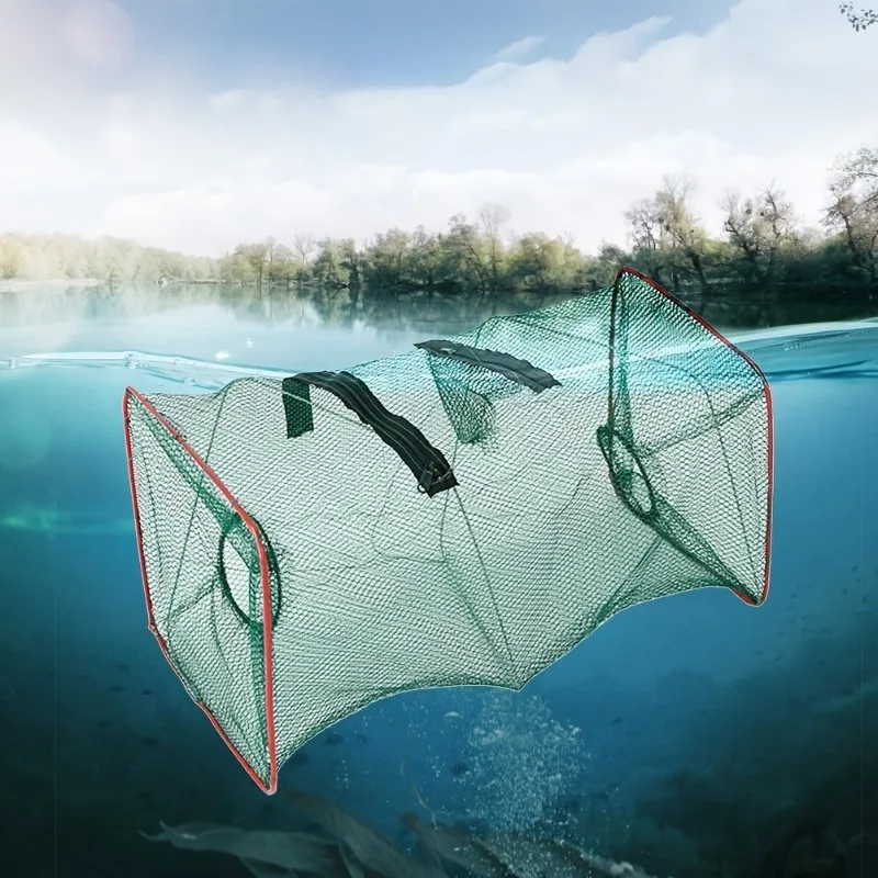S/L Premium Collapsible Fish Trap Outdoor Enthusiasts Fishing Tackle Portable Cast Net Fish Cage for Crab Shrimp Crayfish 1pc