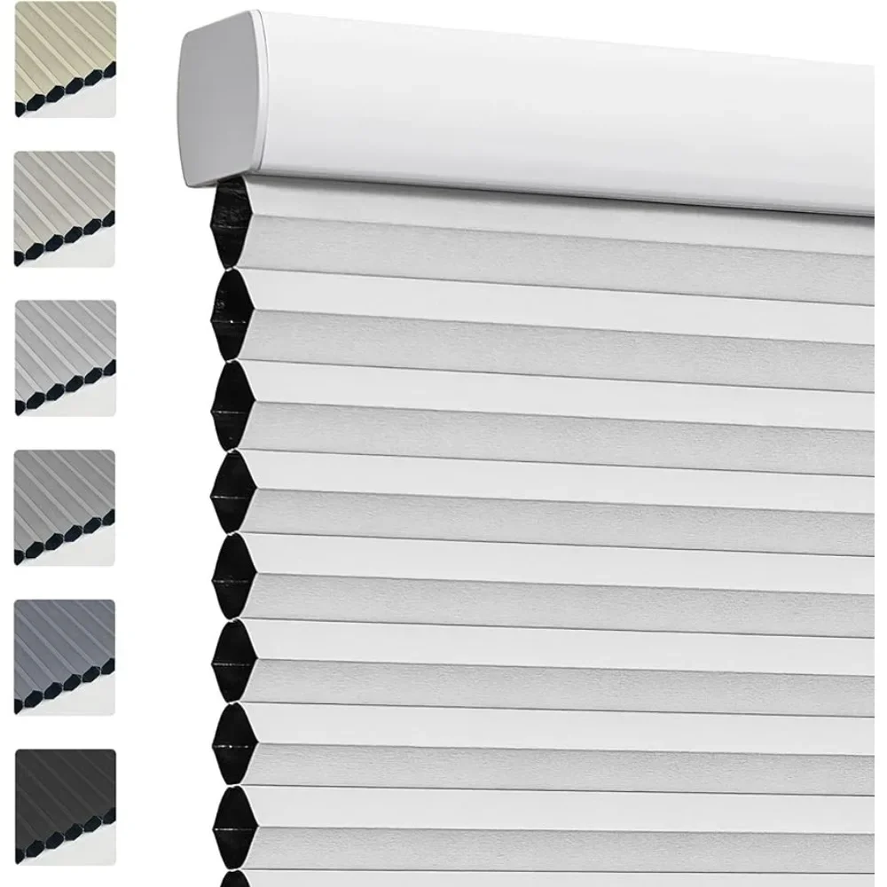 

Cordless Cellular Shades Blackout Honeycomb Blinds Window Blinds & Shades for Home Bedroom Kitchen Freight free