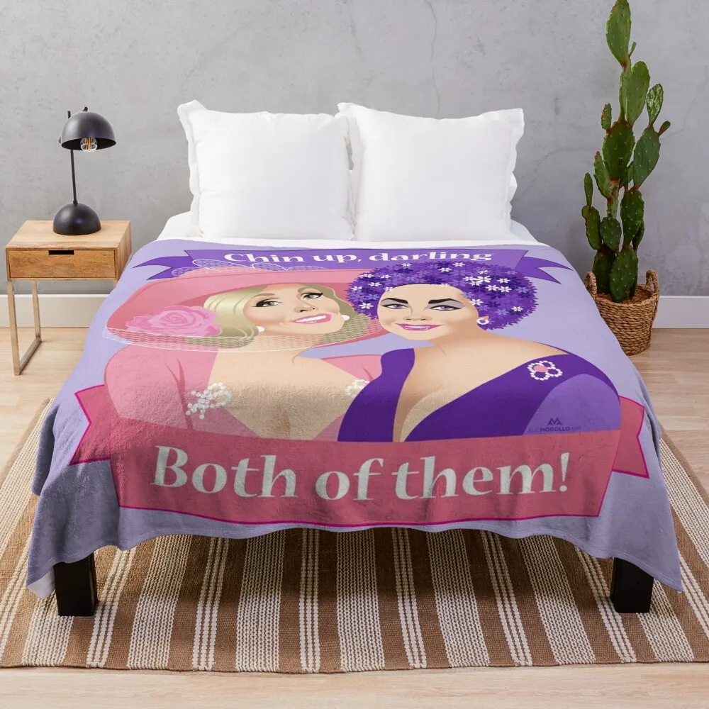 

Chin up darling! Throw Blanket Plush Custom Blanket Hairy Blanket Giant Sofa Blanket