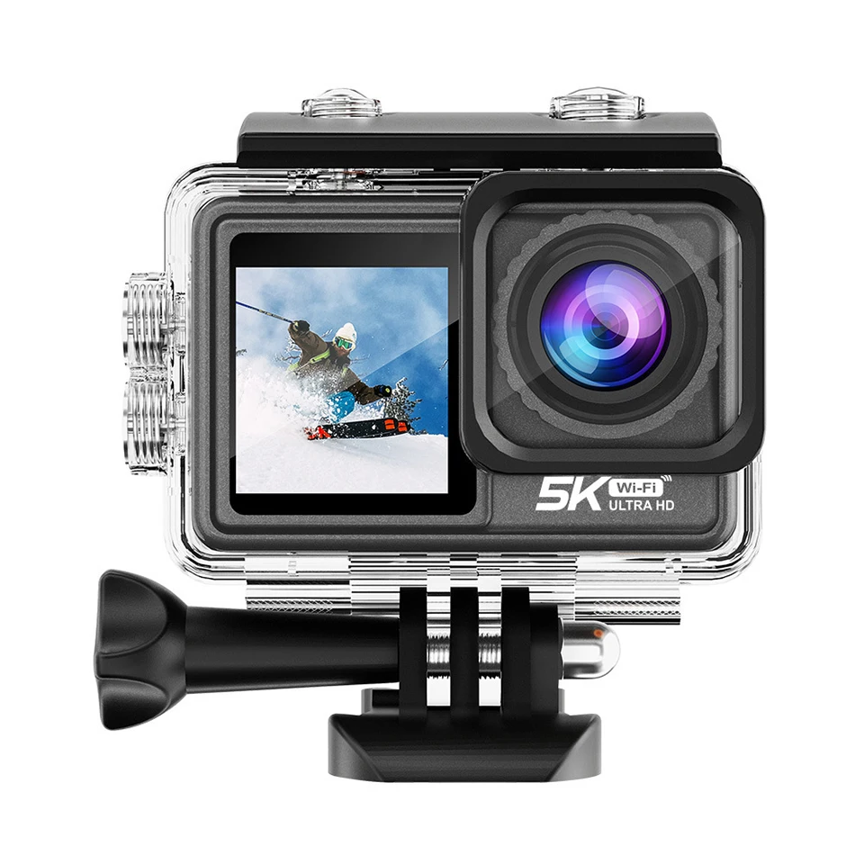 

Waterproof Action Camera 5K 30FPS Ultra HD Video 24MP Underwater Camera 170 Degree Wide Angle Touch Screens WiFi Sport Cam