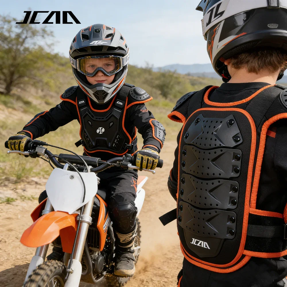 유소년 어린이 오토바이 바디 아머 조끼 아동 모토크로스 등 가슴 보호대 오프로드 더트 바이크 사이클링 보호 장비