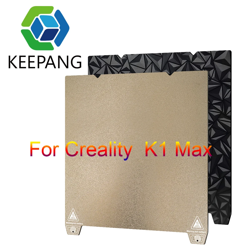 For Creality K1 max heatbed Removal 310*315mm PEI/PEO/PET Spring Steel Sheet 3d Printer Printing Build Plate