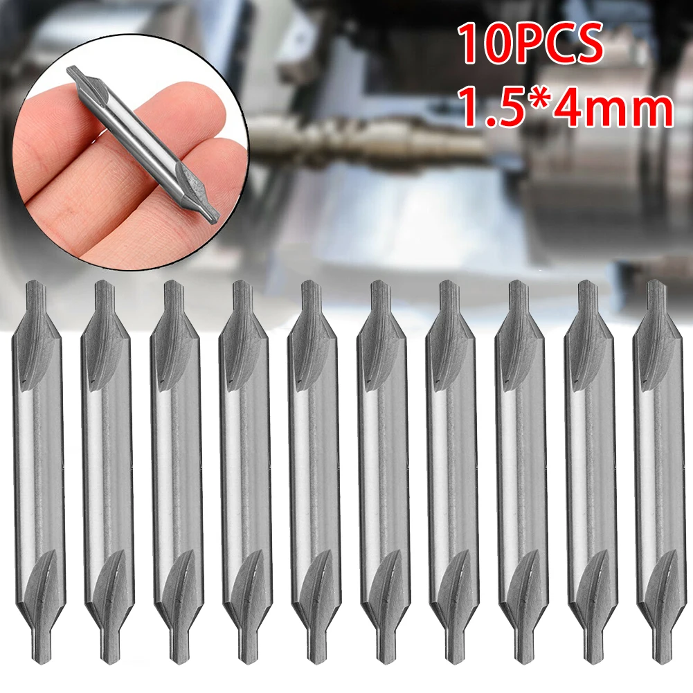 

10pcs 60 Degree HSS Center Spotting Drill Bit Combined Countersink Bits 1.5mm Power Tool Center Drill Bits Metal Drill Bit