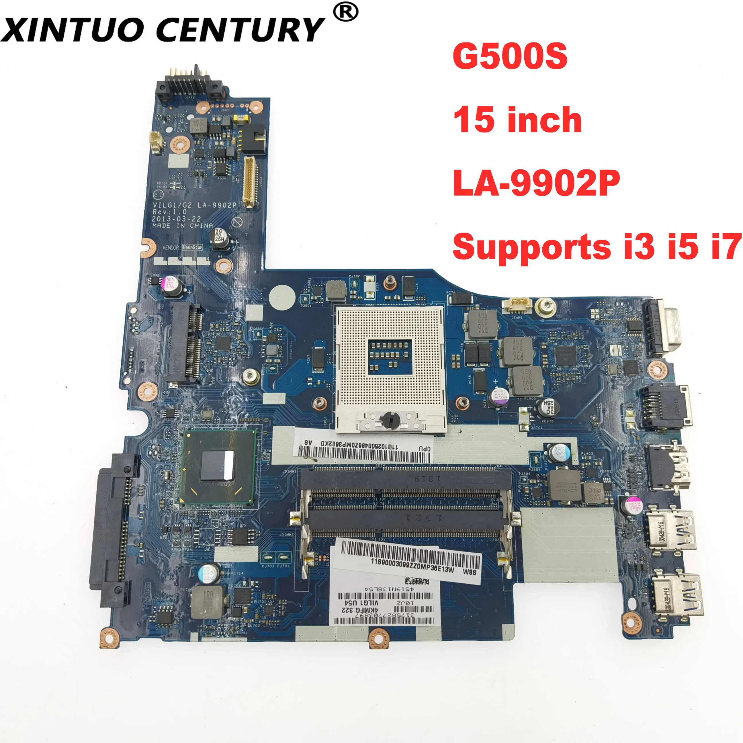 

VILG1/G2 LA-9902P оригинальная материнская плата подходит для ноутбука Lenovo G500S материнская плата PGA989 15 дюймов HM76/HM77 поддерживает i7 DDR3