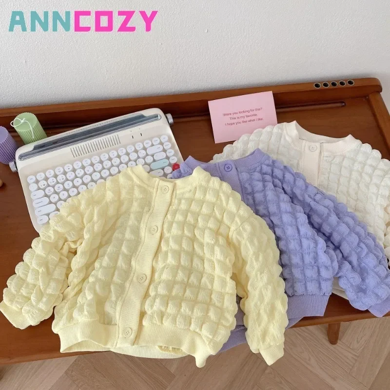 

2023 корейские детские свитера, кардиган, осень и зима, детское шерстяное пальто из пеньковой ткани, свитеры для мальчиков и девочек