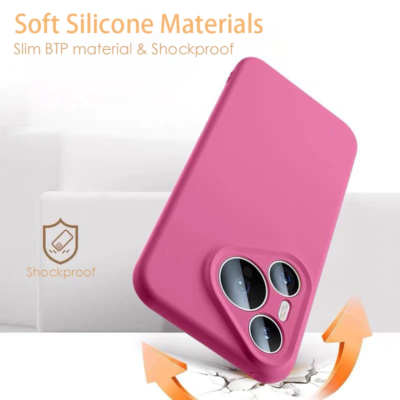 Wireless Charging Magnetic Liquid Silicone Soft Skin Phone Case