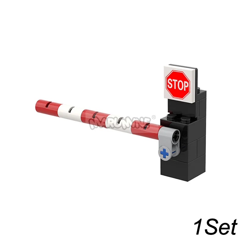 Traffic Road Sign Light & City Street View Building Accessories Kit