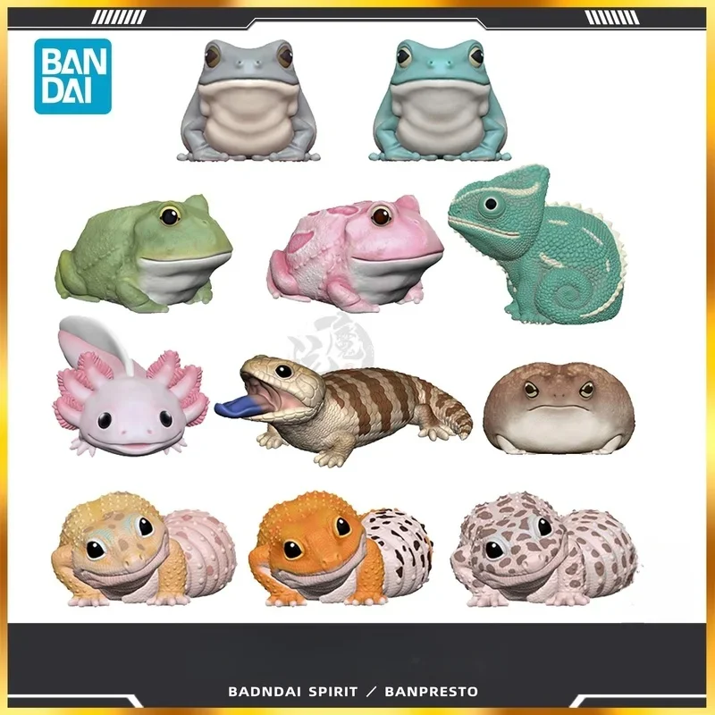 Бренд Bandai, новинка, подлинные искусственные животные, Eublepharis, пятнистый амбистомет, мексиканское животное, настольное украшение