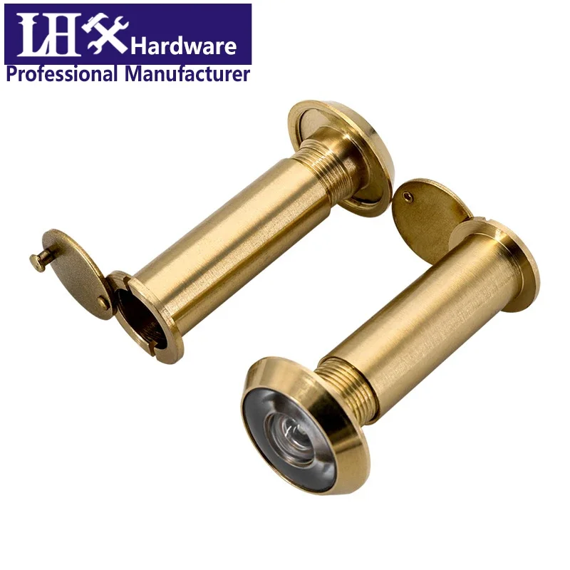 Brass Door Peephole Viewers for Home Security 14-24mm Diameter 35-110mm Thickness Gate Hardware DIY YP294 i door peephole