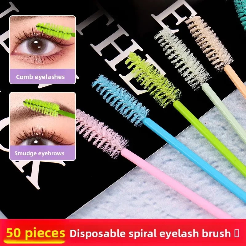 50Pcs Eyelash Brushes Makeup Brushes Disposable Mascara Wands Applicator Spoolers Eye Lashes Cosmetic Brush Lash Extension Tool 2