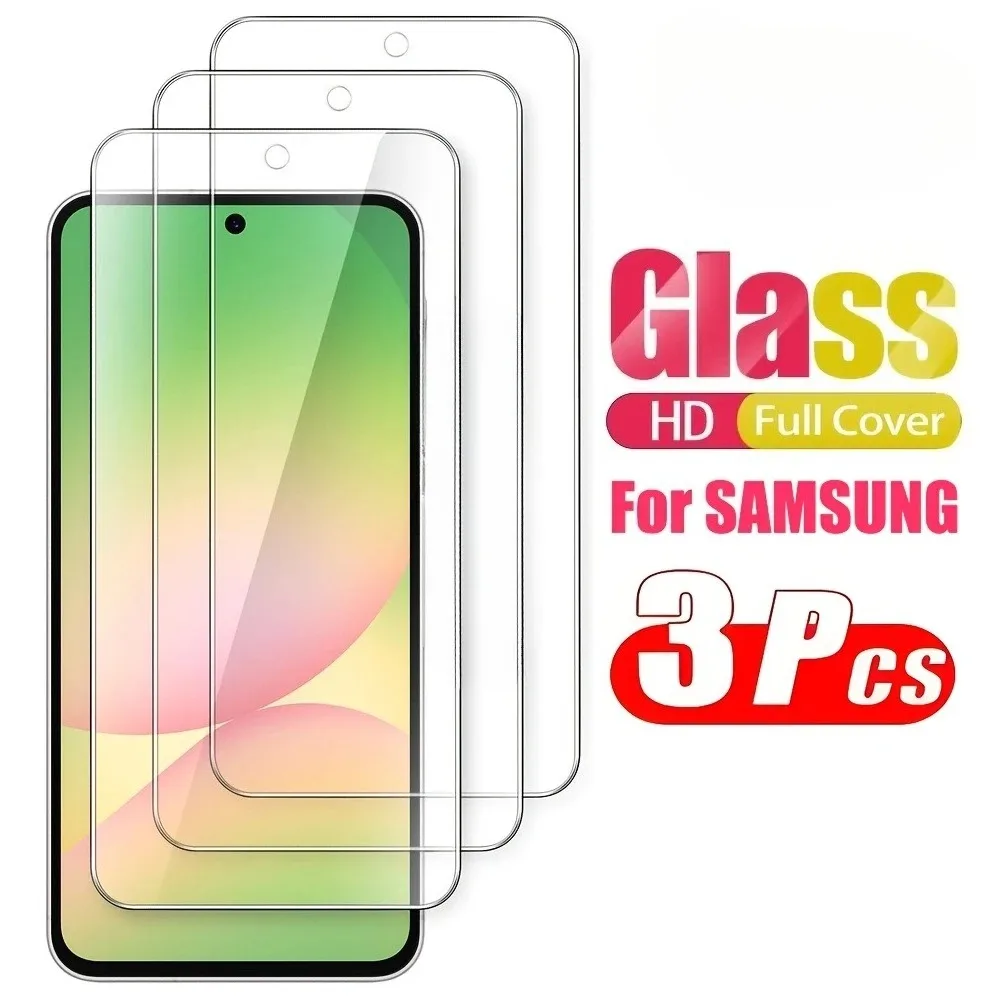 3 Stück Ultra-Klares Gehärtetes Glas für Samsung Galaxy A15 A16 A26 A35 A55 A56 Displayschutz für Samsung A13 A25 A36 A42 A53 A73