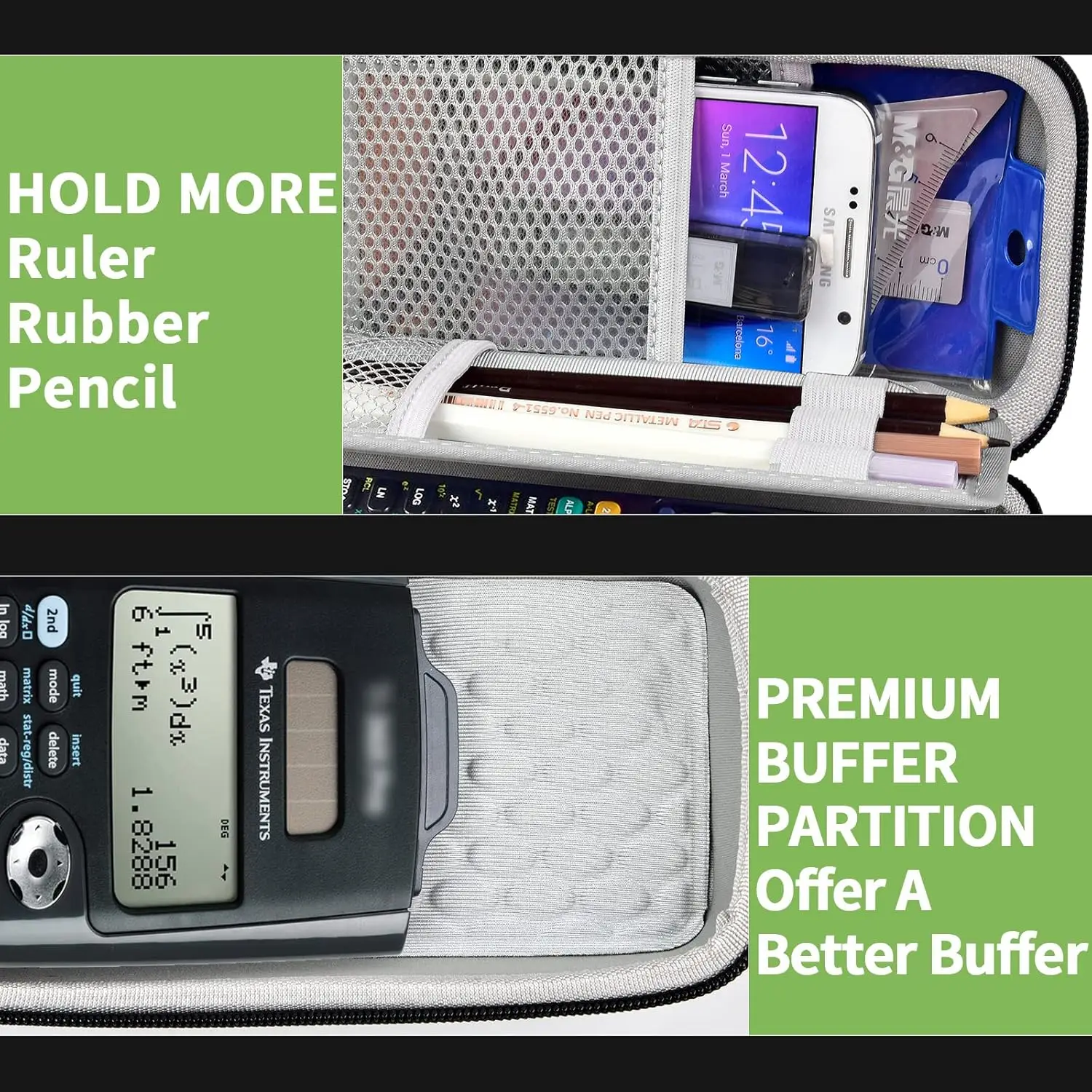 Case Compatible Texas Instruments TI-84 Plus CE/TI-84 Plus/TI-83 Plus/TI-30XS / TI-36Pro Graphing Calculator Box Only