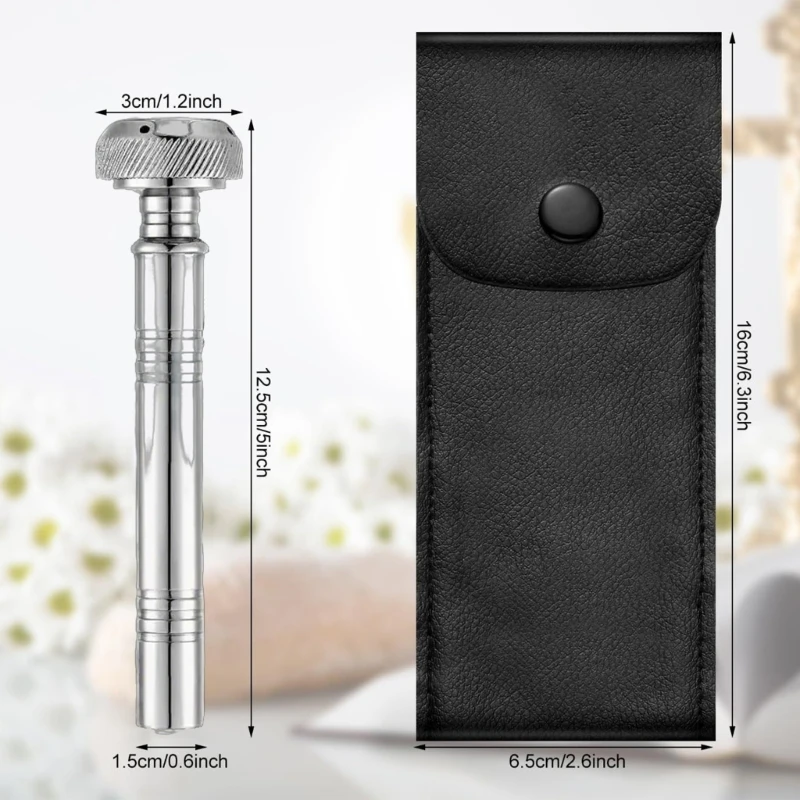 Holy Water Sprinkler Holy Water Sprinkler Holy Water Container With Leather Case for Religious Event and Baptisms Blessing Instrument 87HA