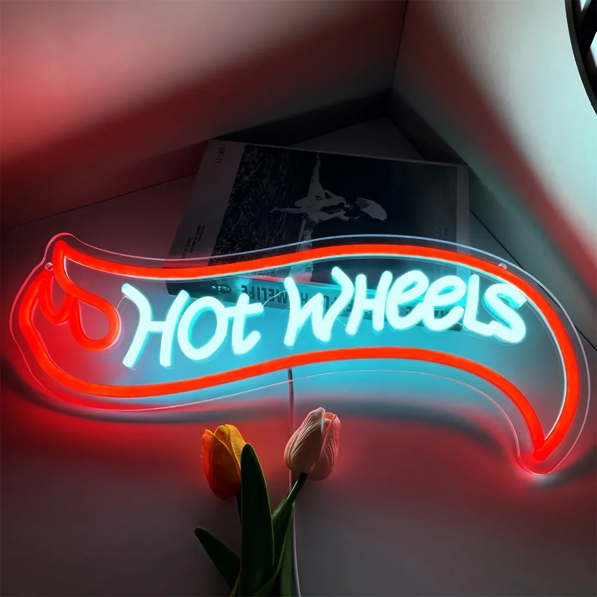 Hot Wheels Neon Sign LED Neon Light For Wall Bedroom