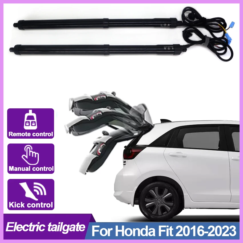 

Электрический подъемник задней двери для Honda Fit 2016-2020 2021 2022 2023, автоматический подъемник задней двери, автоматический Открыватель багажника, автомобильный аксессуар
