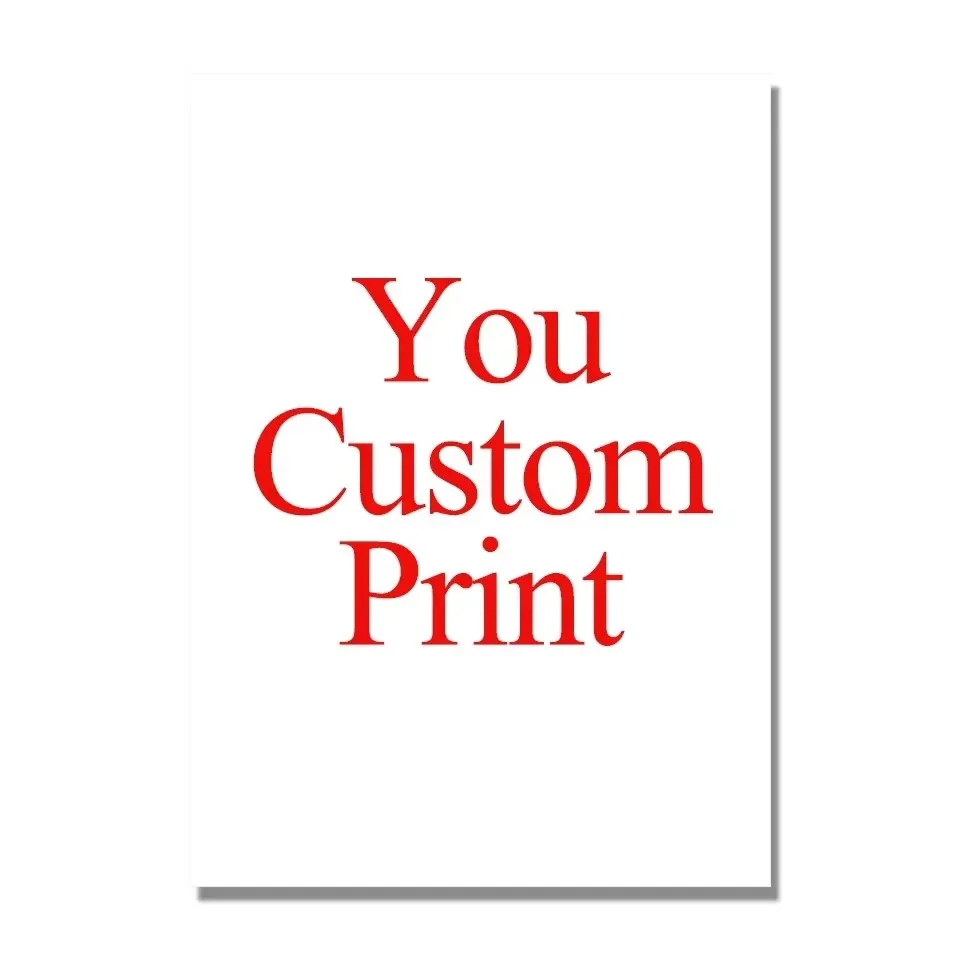 ציור קנבס מודפס אישית מתוך התמונות שלך פוסטר חתונה יומולדת קיר אמנות קישוט חיות מחמד משפחתי תמונת נוף קישוט