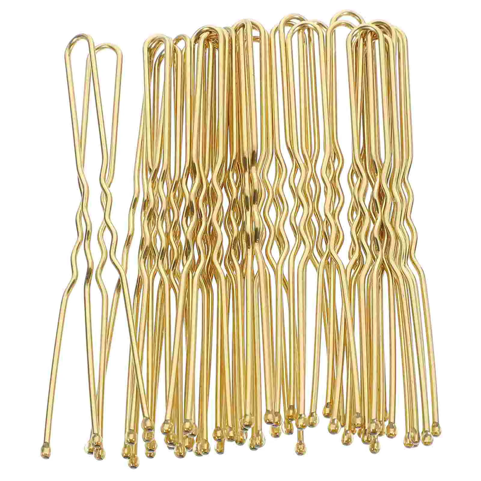 

Fixed U-shaped Clip Steel 50pcs/pack (gold) Girl Hair Accessories Minimalist Fork