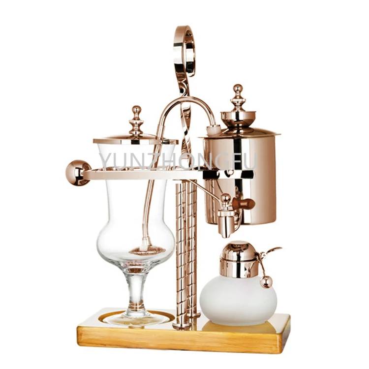 

Роскошная Коммерческая вакуумная Кофеварка золотого цвета, Высококачественная Бельгийская балансировочная сифонная кофеварка