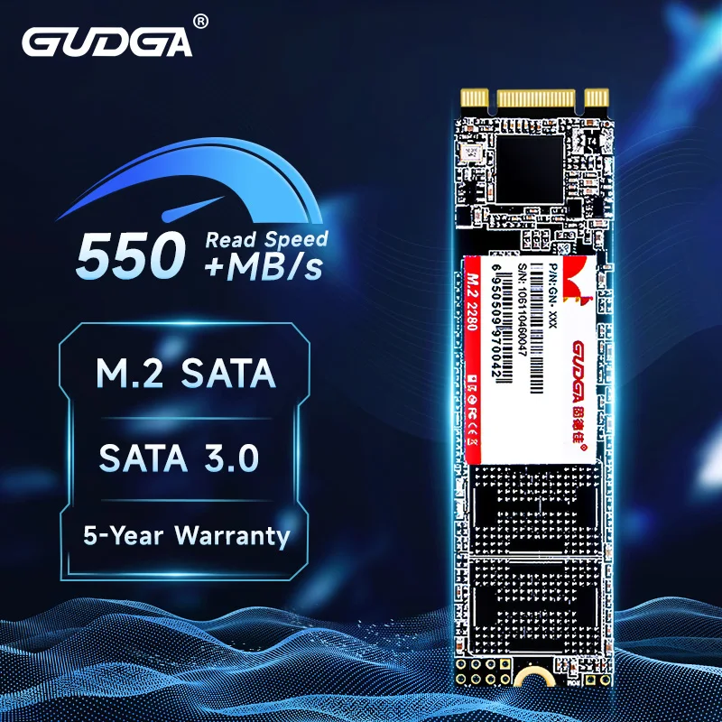 Gudga M2 Ngff Sataiii Ssd M.2 2280Mm 512Gb 1Tb 2Tb 4Tb 128Gb 256Gb Disco Rigido Interno Hdd Sata Per Desktop Laptop Pc Disco Rigido Disco Accessorio A