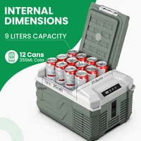 Alpicool NL9 9L портативный холодильник 12 В/24 В небольшой автомобильный холодильник 100 В ~ 240 В переменного тока электрический охладитель с вилкой мини-морозильной камеры для кемпинга — изображение 4