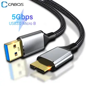 Cable USB 3,0 Micro B para disco duro externo HDD, macho A USB 3,0, corto,  10cm, 20cm, 30cm, 50cm, 1 pie - AliExpress