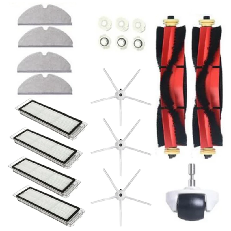 

Аксессуары для пылесоса Xiaomi Roborock S6, S60, S65, S5 MAX, T6, аксессуары для уборки, фильтр, основная щетка, ткань для швабры