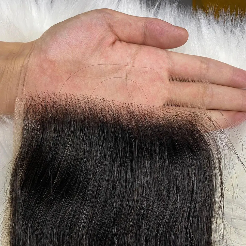 4X4 Lace Closure Peruvian Straight Closure 5x5 100% Human Hair Lace Frontal Natural Color Remy Hair Swiss Lace 8-22 inches