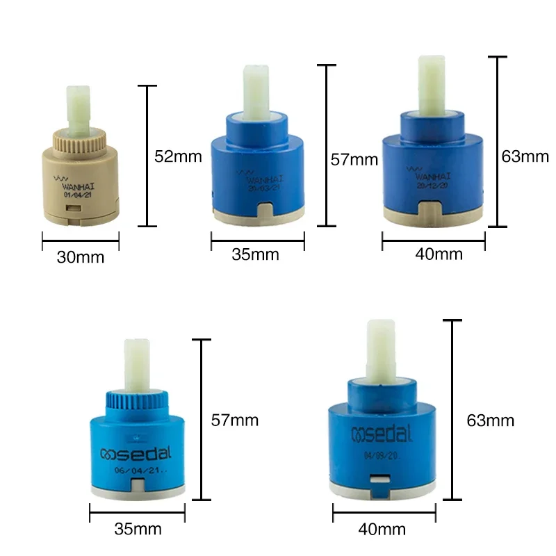 1PC Faucet Cartridges Watersaving Replacement Ceramic Spool Water Mixer Kitchen Bathroom Faucet Replace Part