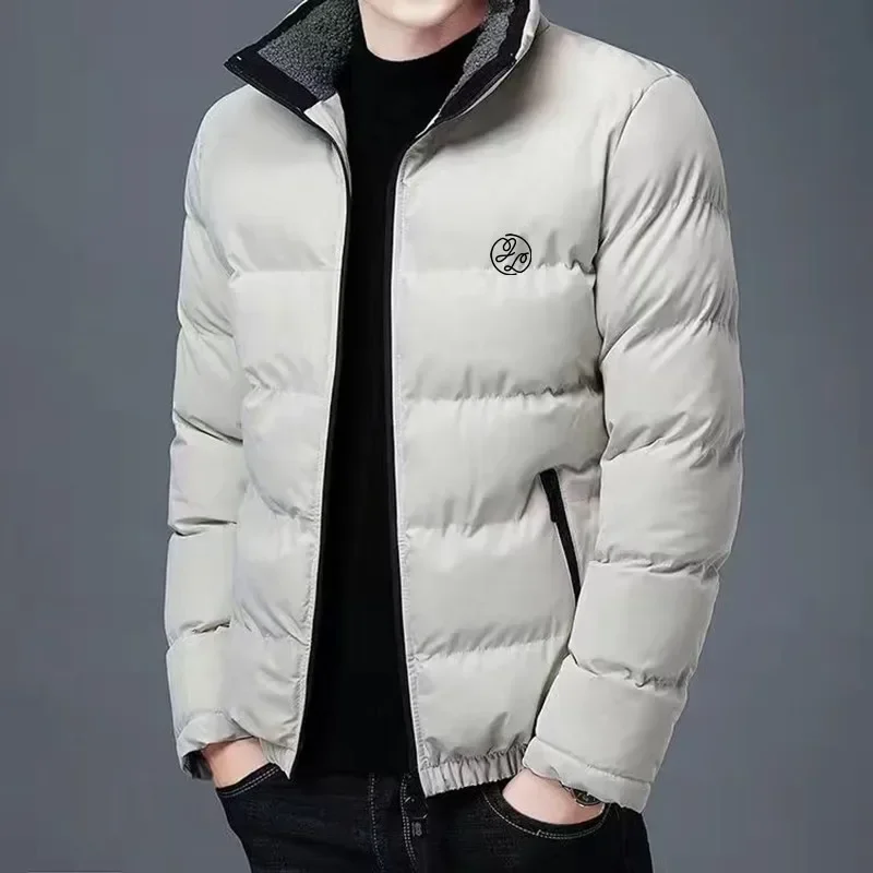 

Winter Down Cotton Men's Jacket Golf Clothing Stand Collar Thicken Keep Warm Golf Coats Fashion Casual Sport Men Golf Apparel