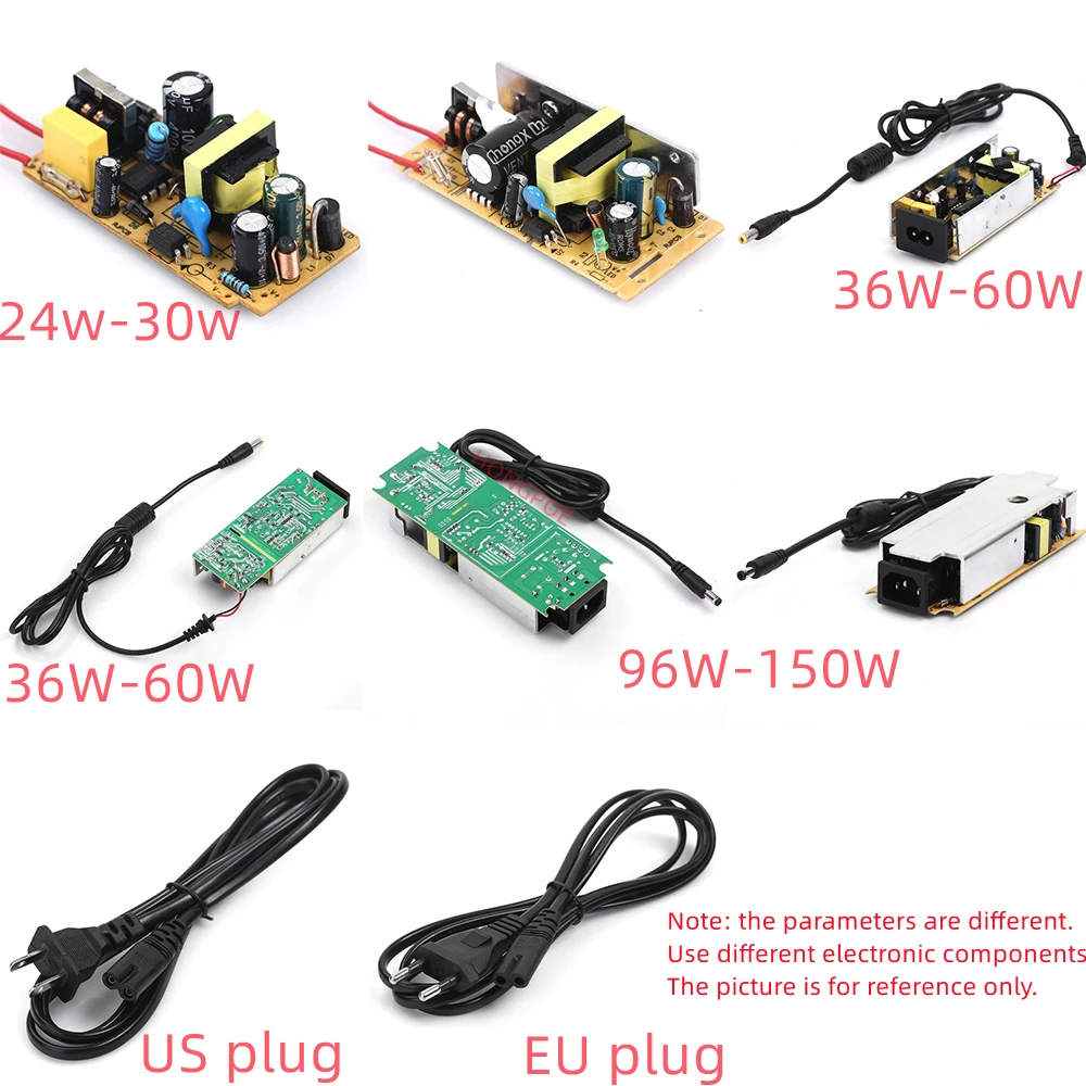 Adaptateur d'alimentation pour bandes lumineuses LED, DC 5V, 9V, 12V, 15V, 18V, 24V, AC 100V-240V, 1A Pipeline, 3A, 5A Snap8A, 10A, Convertisseur de chargeur