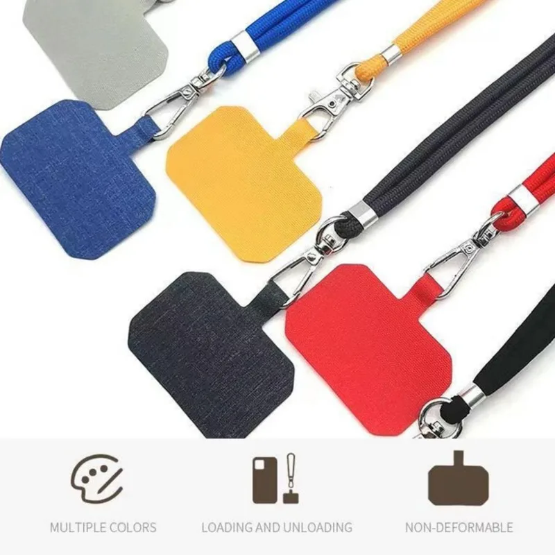 Vibrant Adjustable Phone Lanyard with Anti-Lost Neck Strap and Patch