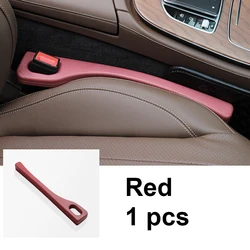 Universal Leak - Proof PU Car Seat Gap Filler with Hole - Anti - Drop Strip (Red 1pcs)