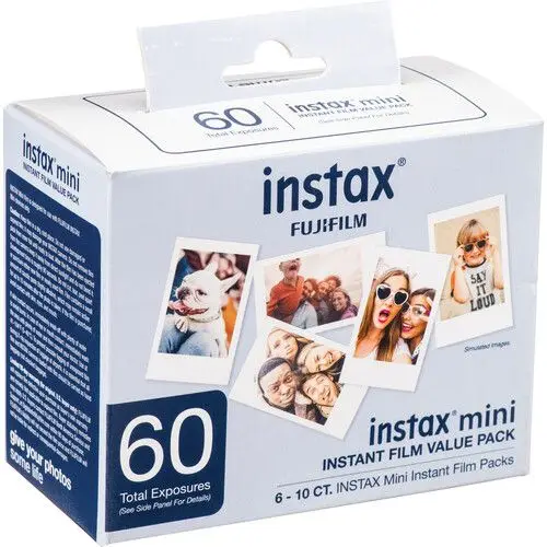 Description Picture 2 of item50/60 Sheets Fujifilm Instax Mini Film White Edge Instax Mini 12 11 9 8 7s 70 90 SP-2 LINk LiPlay EVO Instant Camera Film Paper