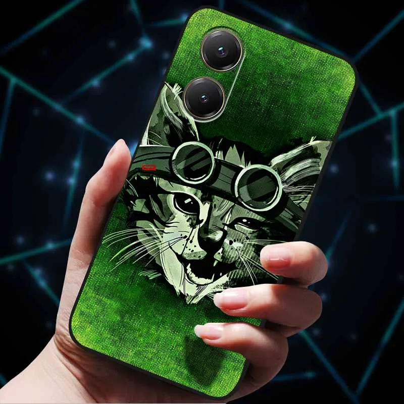 Painted Cats Soft TPU Silicone Protector Cover - Bumper Case with Artistic Design
