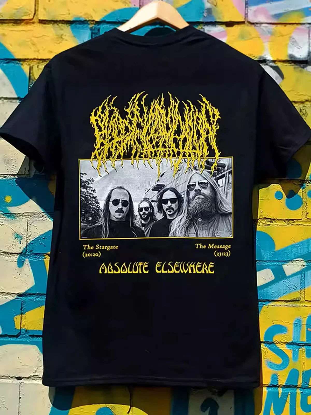 2025 Summer New Y2K Top T-shirt BLOOD INCANTATION Band Dark Metal Wind Rock American Loose Men's and Women's T-shirt