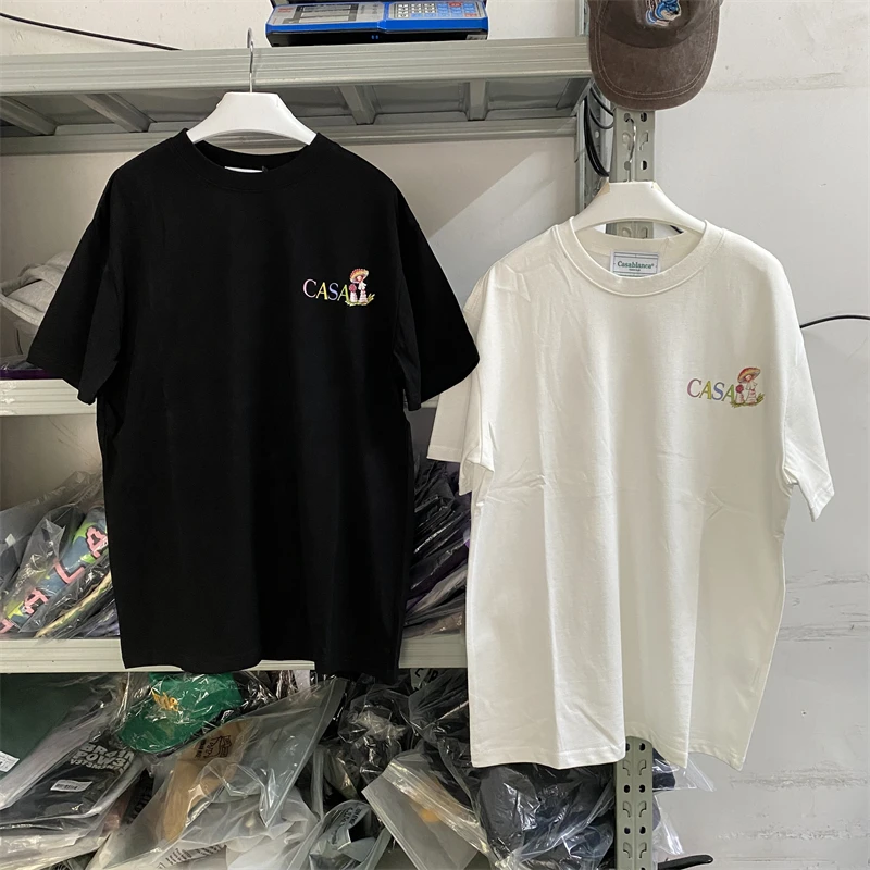 

High Street Casablanca Fruit Mushroom Butterfly T-Shirts For Men Women T Shirt Tee Inside Tags