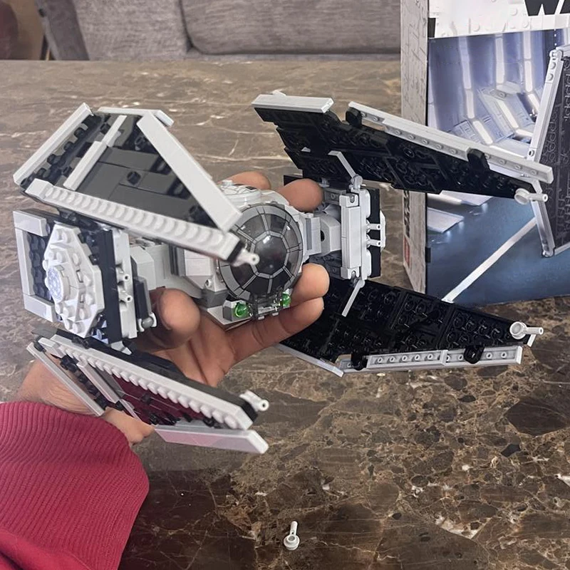 418Pcs TIE Interceptors Defender MOC Building Blocks Imperial Fleet Emperor Royal Guard Fighters DIY Brick Space Collection Toys 5