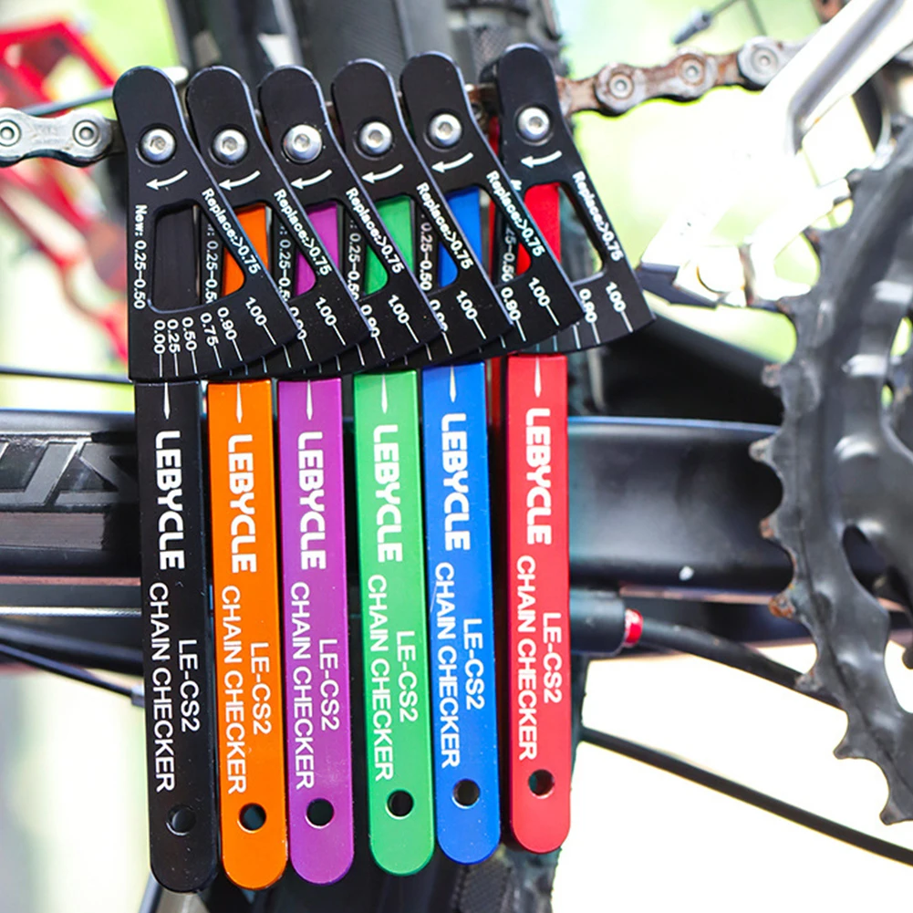 Bicycle Bike Chain Checker Wear Indicator Measure Tools Kit Gauge Repair Checker 