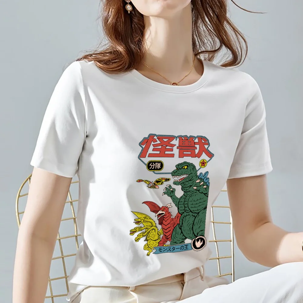 Уличная футболка в японском стиле Харадзюку, повседневная женская футболка с коротким рукавом в городском стиле с анимационным принтом в японском стиле